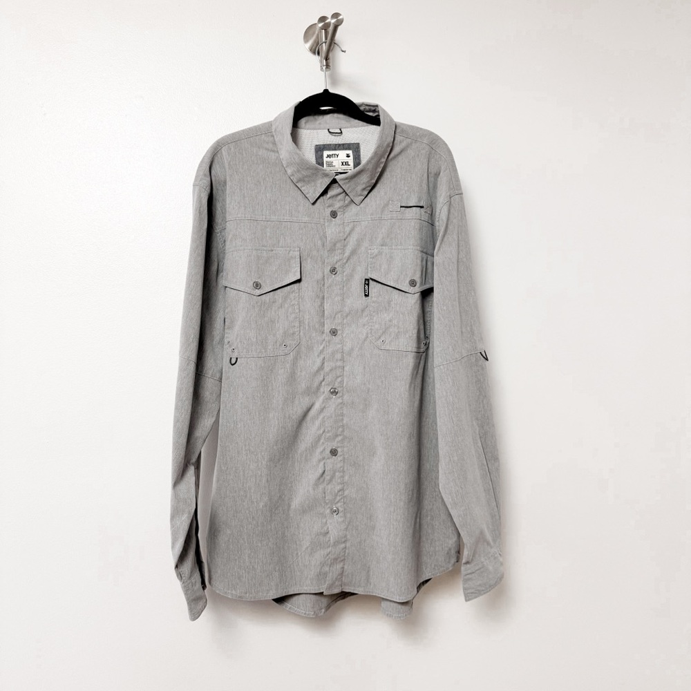 Jetty Marine Supply Company Gray Mesh Shirt‎ XXL